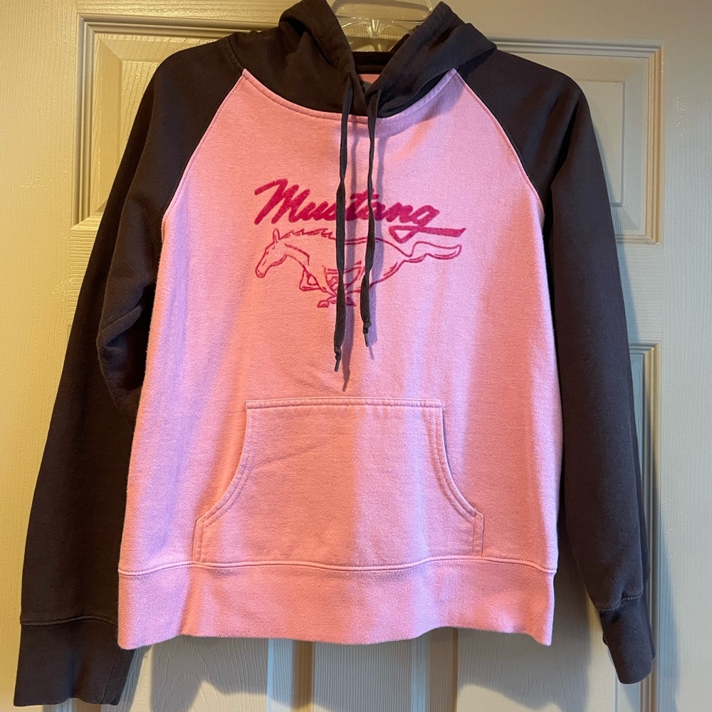 Ford Pink and Black Mustang Hoodie